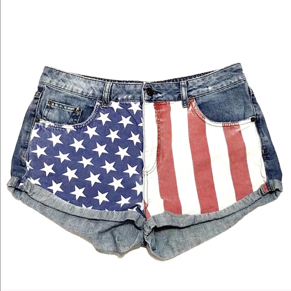 TOP SHOP moto shorts